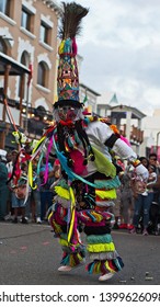 Bermuda Gombey's Dancing Get Harbour Night On Front Street Of Hamilton City      