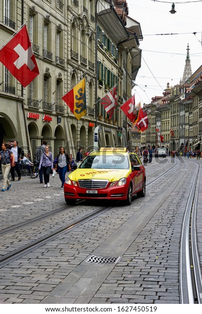 Bern, Switzerland - June 2019: street view in the\
city center