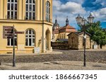 Bernburg, Germany - Street in the old town