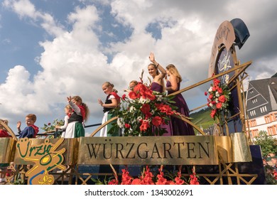 Bernkastel-Kues,Rheinland-Pfalz/Germany - September 03 2017: 
Wine Festival Parade