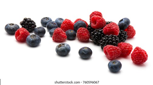 Berries Isolated On White Background
