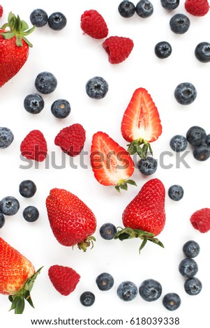 Berries: strawberries, blueberries, raspberries