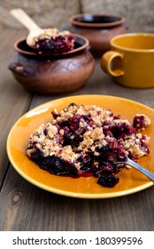 Berry Crumble On A Plate