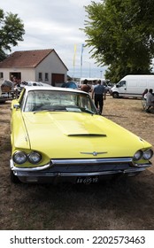 Berry, France, Europe, August 21 2022,  American Classic Car In The French Countryside