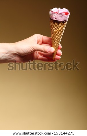 Similar – Child holds ice cream Ice