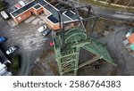 Bersham colliery wheel, coal mine and pit head