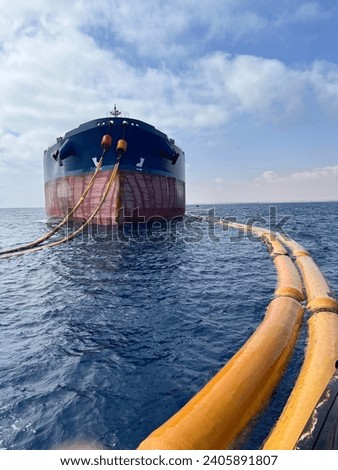 Berthing operation offshore Libyan cost at the Mediterranean Sea