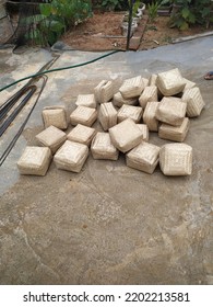 Besek Is A Traditional Food Box Made Of Woven Bamboo. Besek Is A Traditional Hand Crafted Food Container Originating From Java, Indonesia. Drying Process From Fungus 