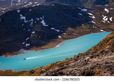 Besseggen Ridge Above Lake Gjende In Jotunheimen, Norway, Northern Europe