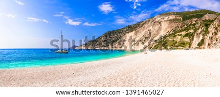 Best beaches of Greece - Myrtos in Kefalonia island