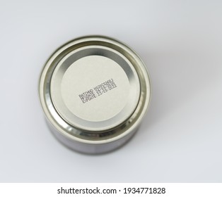 Best Before Date On The Tinned Food, Isolated