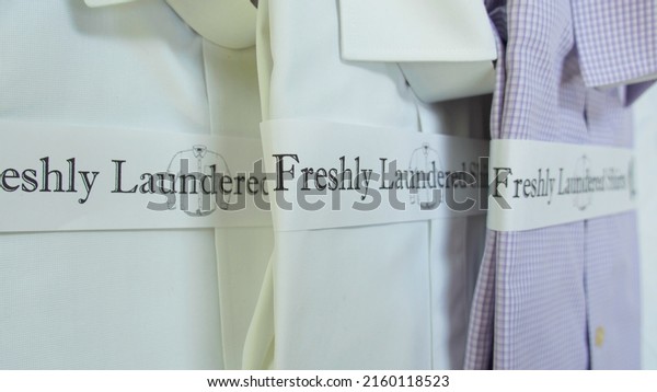 The best dry cleaner with freshly folded and\
startched dress shirts ready for client meetings ready for the best\
impression