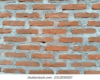 best grey red brick backrground  - Shutterstock ID 2312050207