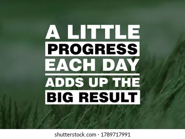 Best Inspirational Quotes Little Progress Each Stock Photo 1789717991 ...