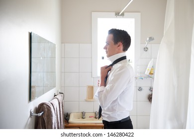 Best Man Getting Ready For A Special Day. 