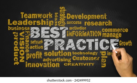 Best Practice Concept With Business Words