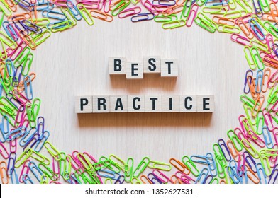 Best Practice Words Concept