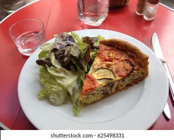 The BEST Quiche Lorraine And Salad In A Cafe On Rue Cler