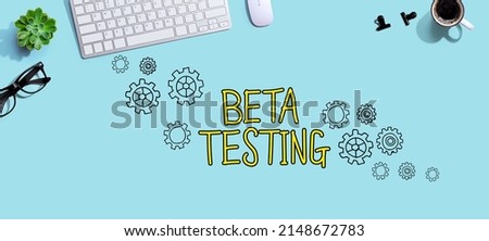 Beta testing with a computer keyboard and a mouse