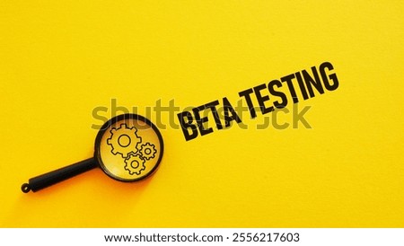 Beta Testing is shown using a text