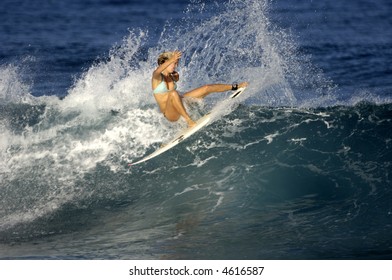 Bethany Hamilton Surfing (for Editorial Use Only)