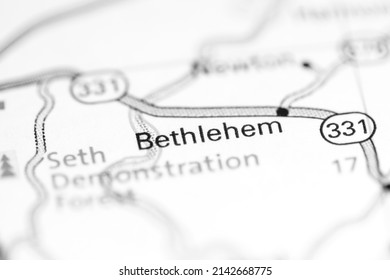 Bethlehem. Maryland. USA On A Geography Map