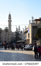 Bethlehem, Palestine - March 2019: Skyline Of Bethlehem City