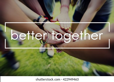 Better Together Connection Corporate Teamwork Concept