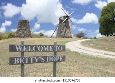 Betty's Hope, Windmill, sugar plantation, Antigua, Caribbean