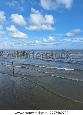 beuatiful beach and beautiful weather