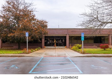 Beulah, Michigan, USA - October 22, 2021: The Benzie County Government Center