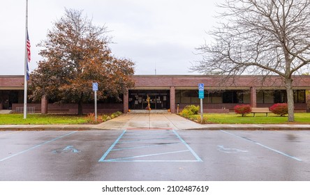 Beulah, Michigan, USA - October 22, 2021: The Benzie County Government Center