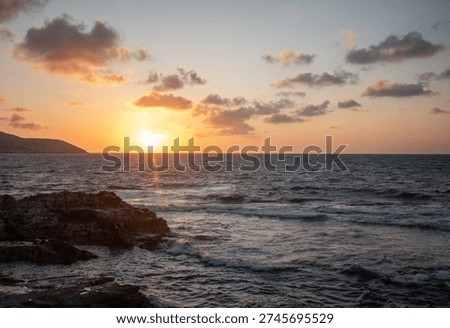 beutiful sunset at the beach
