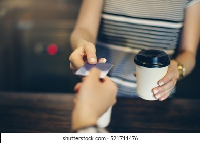 Beverage Buying Cafe Coffee Cup Break Ordering Concept