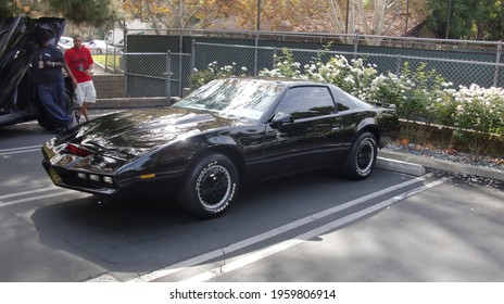 Beverly Garland Hotel, Los Angeles, USA-October 6, 2012-1982 Pontiac Trans Am As KITT From Knight Rider