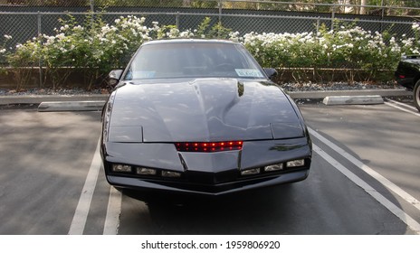 Beverly Garland Hotel, Los Angeles, USA-October 6, 2012-1982 Pontiac Trans Am As KITT From Knight Rider