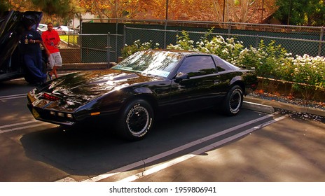 Beverly Garland Hotel, Los Angeles, USA-October 6, 2012-1982 Pontiac Trans Am As KITT From Knight Rider