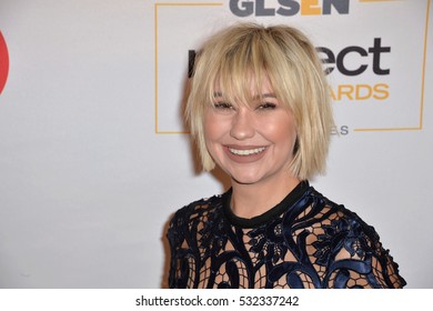 BEVERLY HILLS, CA. October 21, 2016: Actress/singer Chelsea Kane At The 2016 GLSEN Respect Awards At The Beverly Wilshire Hotel.