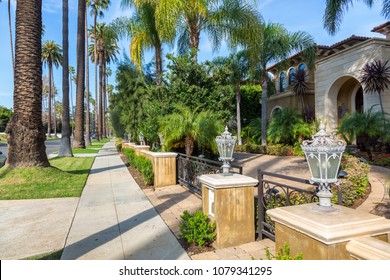 BEVERLY HILLS, CALIFORNIA - JANUARY 11, 2018: A Pretty Beverly Hills House