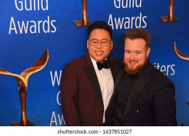 Beverly Hills, CA/USA - February 1, 2020: Zeke Smith And Nico Santos Attends The 2020 Writers Guild Awards In Beverly Hills, CA.