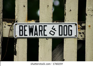 Beware Of Dog Sign