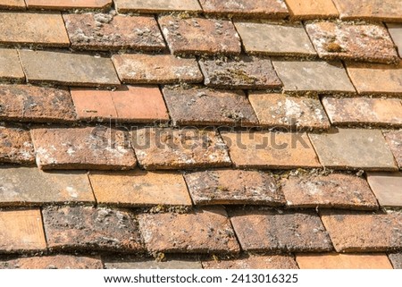 Beynac-et-Cazenac. Roofing with lauzes, a regional tile speciality