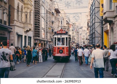 Beyoglu Tram, Istanbul. Turkey - 15/06/2014