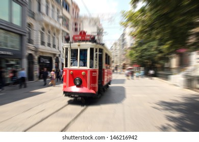 Beyoglu Tram, Istiklal Avenue, Istanbul Turkey