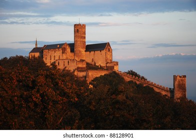 The Bezdez Castle In Sunset Light, Czech Republic