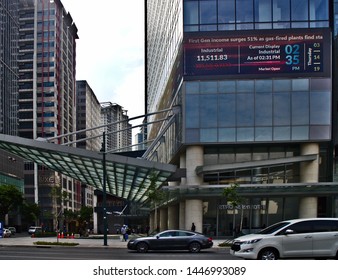 BGC Taguig, Philippines - March 14, 2019: The Philippine Stock Exchange Builing