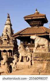 Bhaktapur Durbar Square is a former royal palace complex located in Bhaktapur, Nepal.