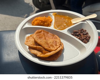 Bhandaara Langar Poori And Other Food Items For Poor People Helping Nature