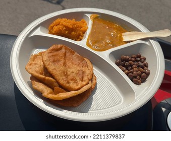 Bhandaara Langar Poori And Other Food Items For Poor People Helping Nature