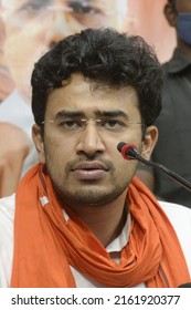 Bharatiya Yuva Morch, National President Tejasvi Surya Interact With  Media At State BJP Headquarter On 8 October 2020 In Calcutta, India. 